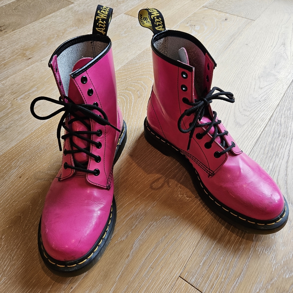 Dr. Marten Boots - Fuschia\Pink Women's 10 - Picture 1 of 4